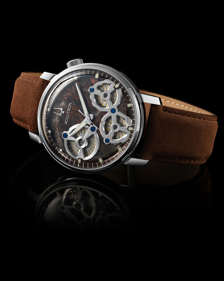 Spaceview Evolution Forged Carbon Watches; Man wearing Spaceview Evolution watch model 26A215
